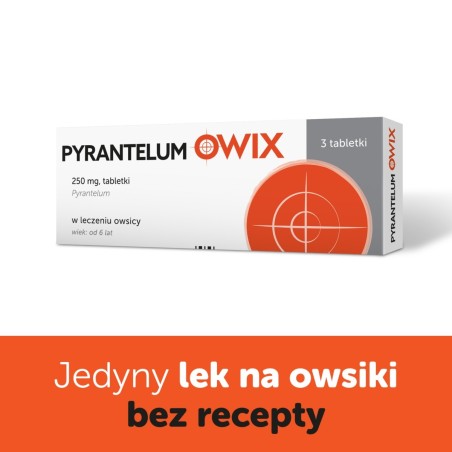 Pirantelum Owix 250 mg x 3 compresse.
