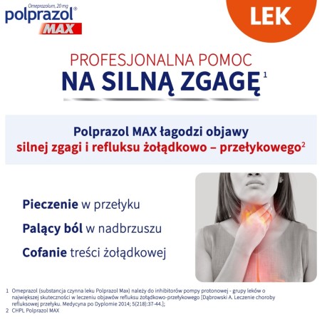 Polprazol Max 20 mg x 14 kaps.