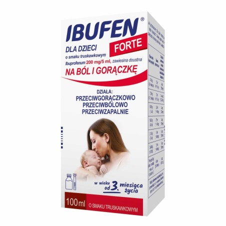 Ibufen dla dzieci Forte o smaku trusk zaw doustna 200mg/ 5ml opak 100 ml