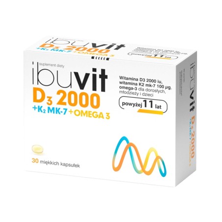 Ibuvit D3 2000 + K2 MK-7 Omega 3 x 30 cápsulas.