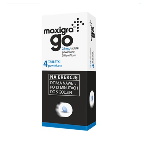 Maxigra Go 25 mg x 4 coated tabl.