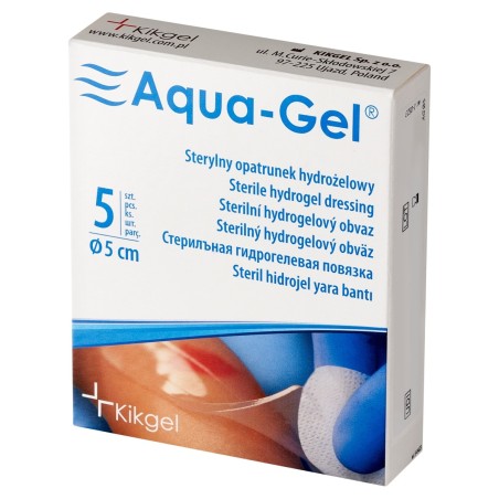 Aqua-Gel Pansement hydrogel stérile Ø 5 cm 5 pièces