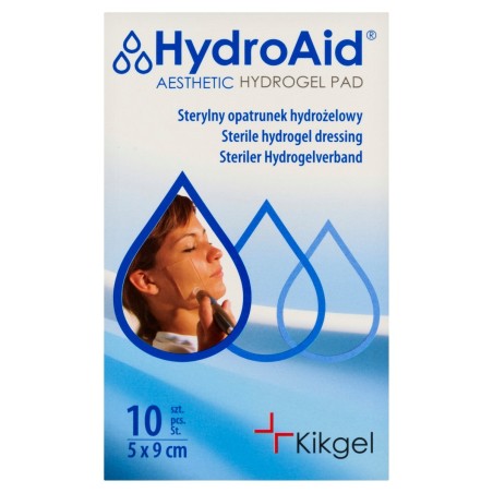 HydroAid Steriler Hydrogel-Verband 5 x 9 cm 10 Stück