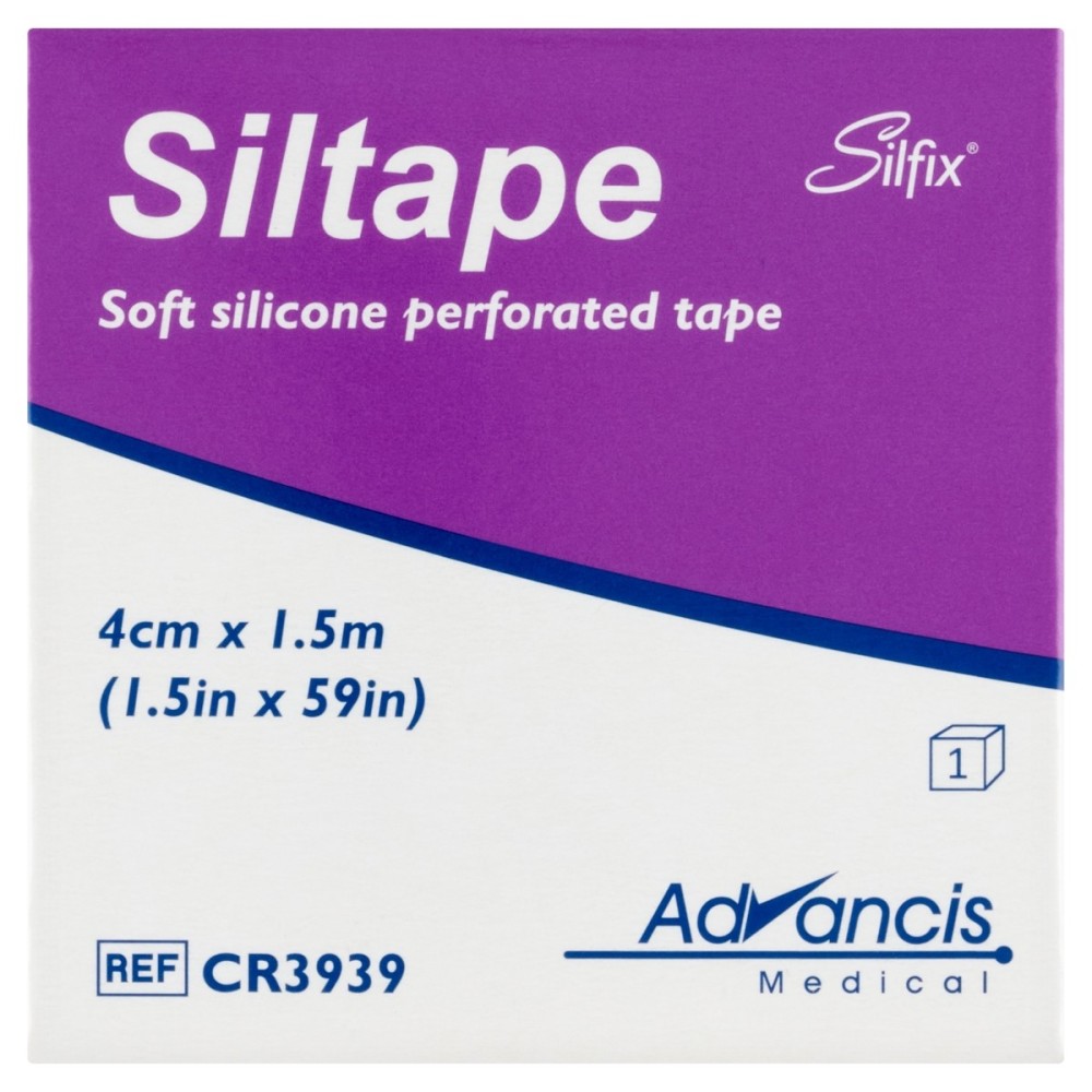 Silfix Siltape Weiches perforiertes Silikonband 4 cm x 1,5 m